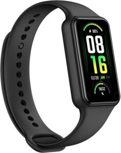 Amazfit Band 7 fitness tracker 2025 with AMOLED display, heart rate monitoring, step counter, and long battery life