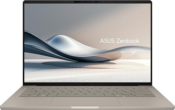 ASUS Zenbook laptop open on display — sleek design highlighted as trending back to school tech for students in 2025.