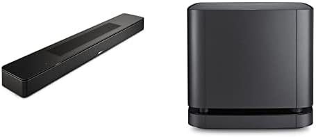 Bose soundbar and subwoofer home theater system — one of the best audio systems for watching football at home with immersive sound.