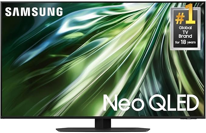 Samsung Neo QLED TV – one of the best sports TVs on Amazon 2025 with 4K clarity, 120Hz refresh rate, and stunning brightness for football and live games.
