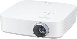 LG PF50KA portable projectors 2025 – compact Full HD projector with 2.5 hours battery life, perfect for travel, presentations, and home entertainment.
